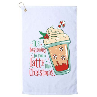 It's Beginning To Look A Latte Like Christmas Golf Towel
