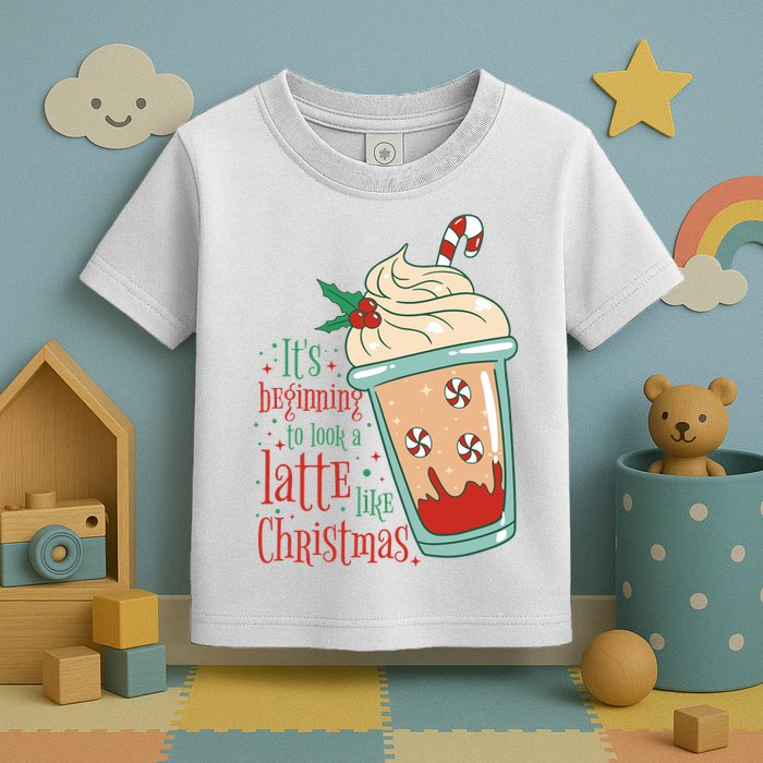 It's Beginning To Look A Latte Like Christmas Toddler T-Shirt