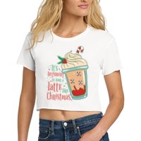 It's Beginning To Look A Latte Like Christmas Crop Top
