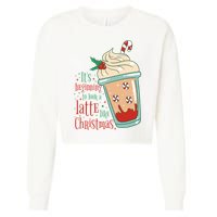 It's Beginning To Look A Latte Like Christmas Cropped Pullover Crew
