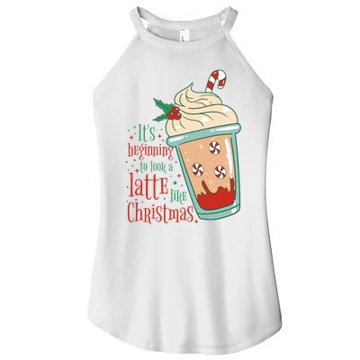 It's Beginning To Look A Latte Like Christmas Women's Perfect Tri Rocker Tank
