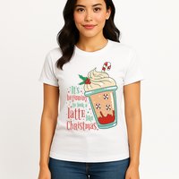 It's Beginning To Look A Latte Like Christmas Womens T-Shirt