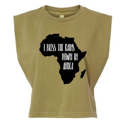 I Bless The Rains Down In Africa Garment-Dyed Women's Muscle Tee