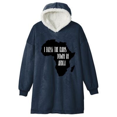 I Bless The Rains Down In Africa Hooded Wearable Blanket