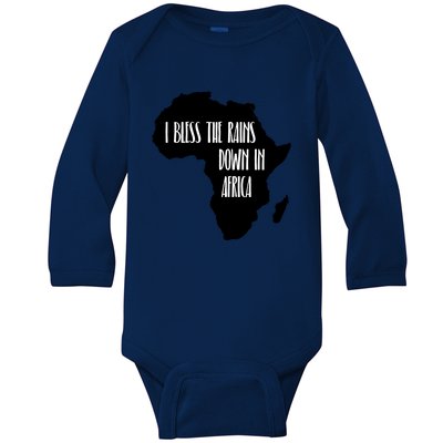 I Bless The Rains Down In Africa Baby Long Sleeve Bodysuit