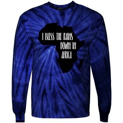 I Bless The Rains Down In Africa Tie-Dye Long Sleeve Shirt