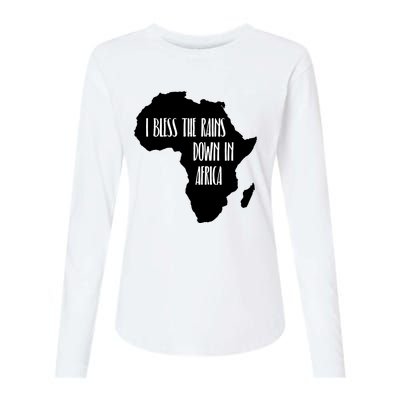 I Bless The Rains Down In Africa Womens Cotton Relaxed Long Sleeve T-Shirt