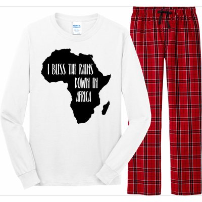 I Bless The Rains Down In Africa Long Sleeve Pajama Set