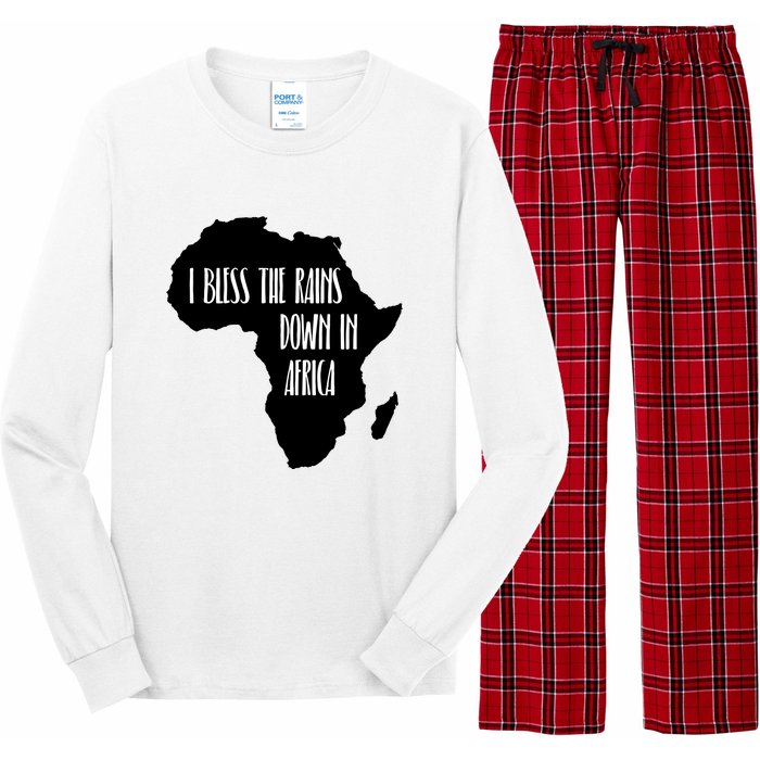 I Bless The Rains Down In Africa Long Sleeve Pajama Set