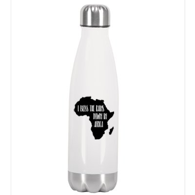 I Bless The Rains Down In Africa Stainless Steel Insulated Water Bottle