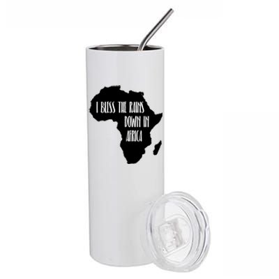 I Bless The Rains Down In Africa Stainless Steel Tumbler