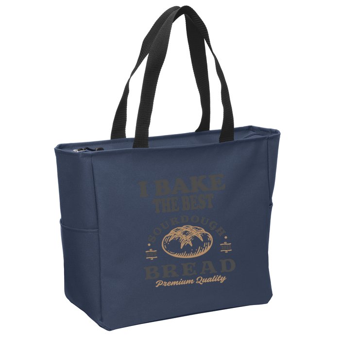 I Bake The Best Sourdough Bread Bakery Baker Zip Tote Bag