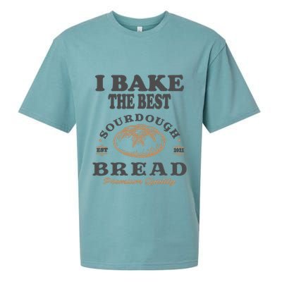 I Bake The Best Sourdough Bread Bakery Baker Sueded Cloud Jersey T-Shirt