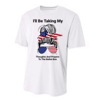 I'll Be Taking My Thoughts And Prayers To The Ballot Box Performance Sprint T-Shirt