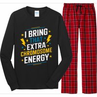 I Bring That Extra Chromosome Down Syndrome Awareness Long Sleeve Pajama Set