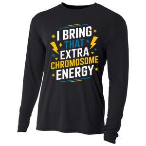 I Bring That Extra Chromosome Down Syndrome Awareness Cooling Performance Long Sleeve Crew