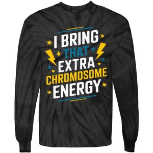 I Bring That Extra Chromosome Down Syndrome Awareness Tie-Dye Long Sleeve Shirt