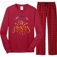 I Belong To Jesus Christian Gym Apparel Christian Dad Long Sleeve Pajama Set