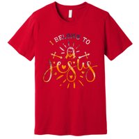 I Belong To Jesus Christian Gym Apparel Christian Dad Premium T-Shirt