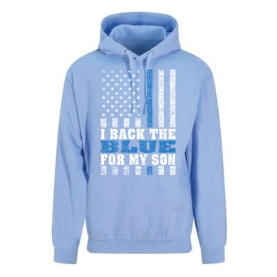 I Back The Blue For My Son Proud Police Mom Dad Parents Gift Great Gift Unisex Surf Hoodie