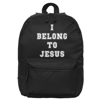 I Belong To Jesus Christian Faith 16 in Basic Backpack