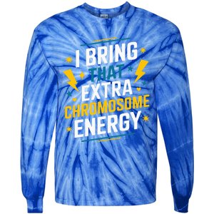 I Bring That Extra Chromosome Down Syndrome Awareness Tie-Dye Long Sleeve Shirt