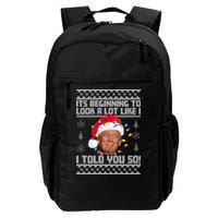 Its Beginning To Look A Like I Told You So Ugly Christmas Backpack