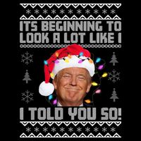 Its Beginning To Look A Like I Told You So Ugly Christmas Flatbill Hat
