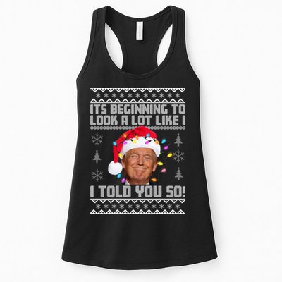 Its Beginning To Look A Like I Told You So Ugly Christmas Womens Tank Top