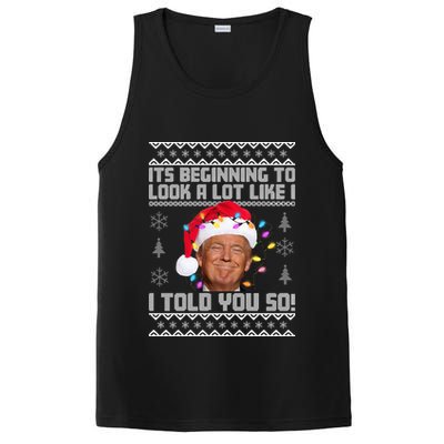 Its Beginning To Look A Like I Told You So Ugly Christmas PosiCharge Competitor Tank