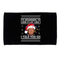 Its Beginning To Look A Like I Told You So Ugly Christmas Microfiber Hand Towel