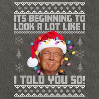 Its Beginning To Look A Like I Told You So Ugly Christmas Cotton Canvas Backpack