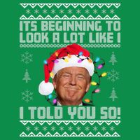 Its Beginning To Look A Like I Told You So Ugly Christmas Poster