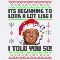 Its Beginning To Look A Like I Told You So Ugly Christmas Garment-Dyed Sweatshirt