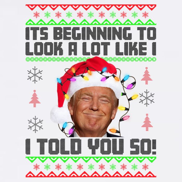 Its Beginning To Look A Like I Told You So Ugly Christmas Garment-Dyed Sweatshirt