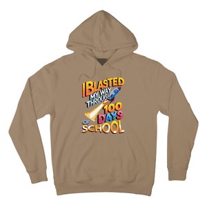 I Blasted Through 100 Days Of School Rocket Fun Teacher Hoodie