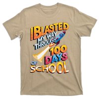 I Blasted Through 100 Days Of School Rocket Fun Teacher T-Shirt