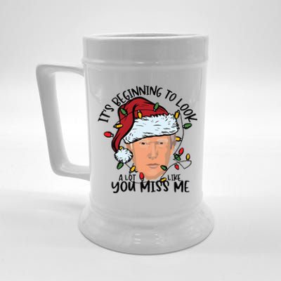 Its Beginning To Look A Lot Like You Miss Me Trump Beer Stein