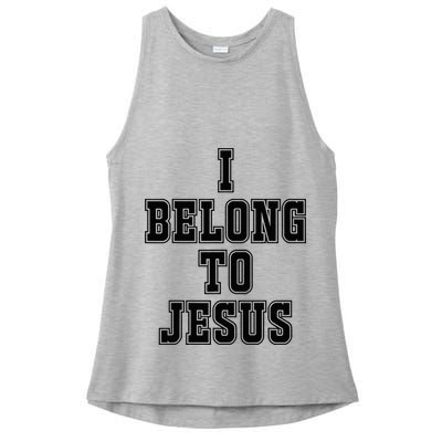 I Belong To Jesus Kaka I Belong To Jesus Ladies PosiCharge Tri-Blend Wicking Tank