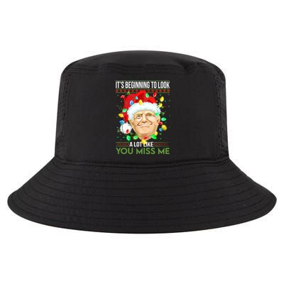 Its Beginning To Look A Lot Like You Miss Me Trump Christmas Cool Gift Cool Comfort Performance Bucket Hat