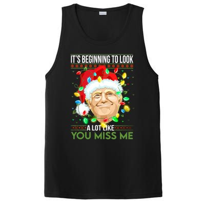 Its Beginning To Look A Lot Like You Miss Me Trump Christmas Cool Gift PosiCharge Competitor Tank