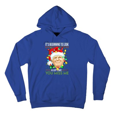 Its Beginning To Look A Lot Like You Miss Me Trump Christmas Cool Gift Hoodie