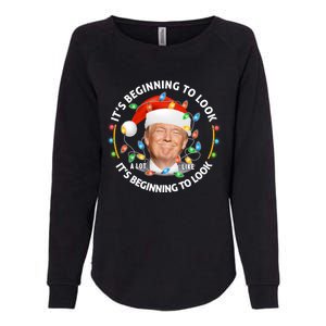 It's Beginning To Look A Lot Like I Told You So Trump Xmas Gift Womens California Wash Sweatshirt