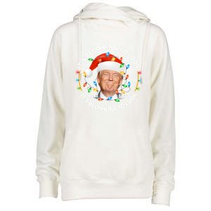 It's Beginning To Look A Lot Like I Told You So Trump Xmas Gift Womens Funnel Neck Pullover Hood