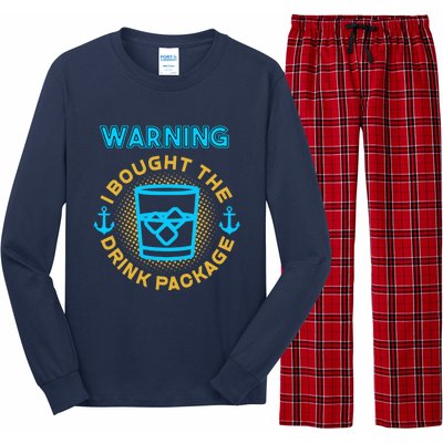 I Bought The Drink Package Cruise Ship Highball & Anchor Long Sleeve Pajama Set