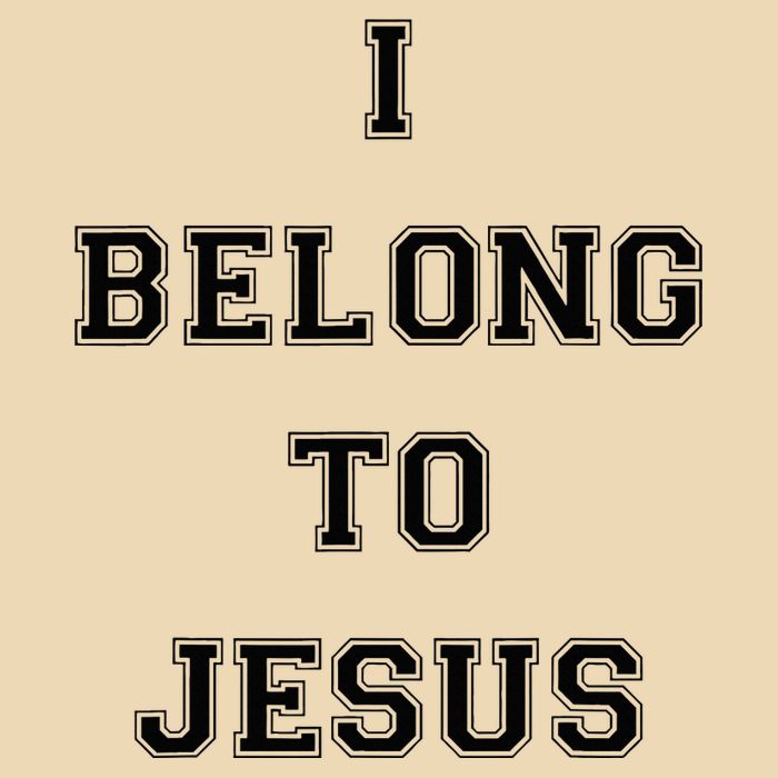 I Belong To Jesus Christian Gym Apparel Christian Dad Drawstring Bag