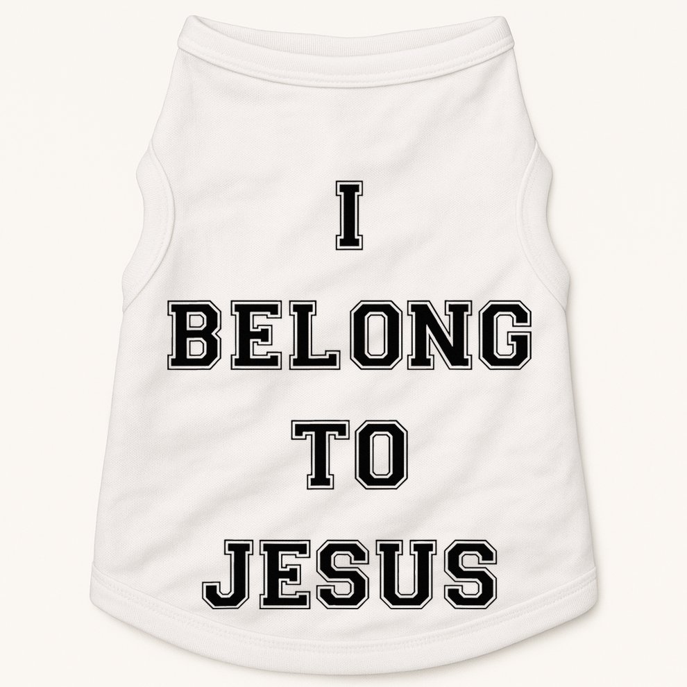 I Belong To Jesus Christian Gym Apparel Christian Dad Doggie Tank
