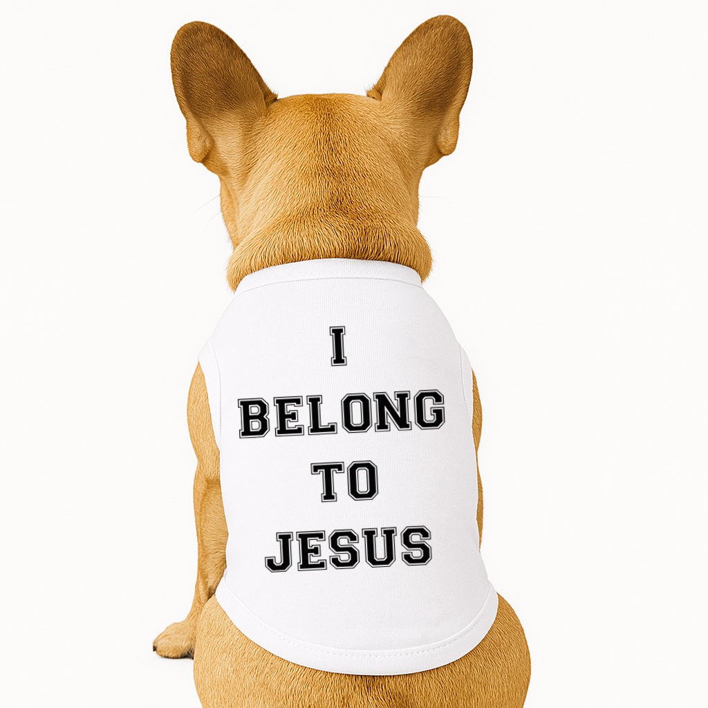 I Belong To Jesus Christian Gym Apparel Christian Dad Doggie Tank