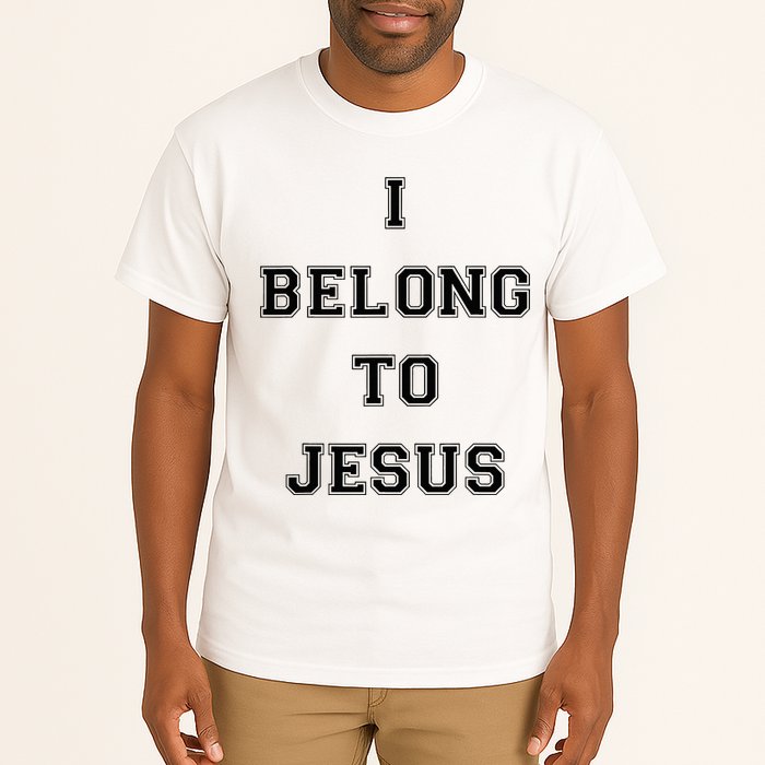 I Belong To Jesus Christian Gym Apparel Christian Dad Tall T-Shirt