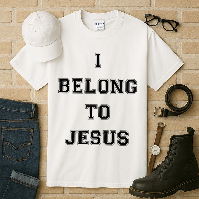 I Belong To Jesus Christian Gym Apparel Christian Dad Tall T-Shirt